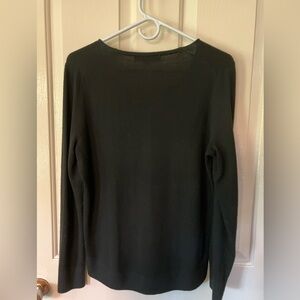 LOFT Black V-Neck Top